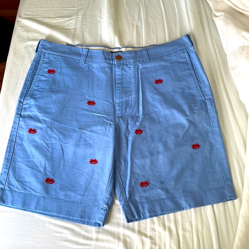 NWT Mens J.Crew 9” Sunwashed Oxford Short Size 35W